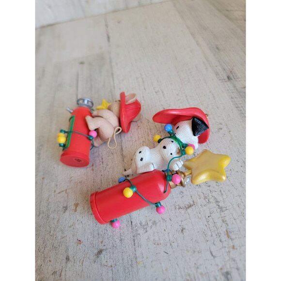 Vintage firefighter mouse Dalmatian fire extinguisher ornament Xmas set - Picture 8 of 8